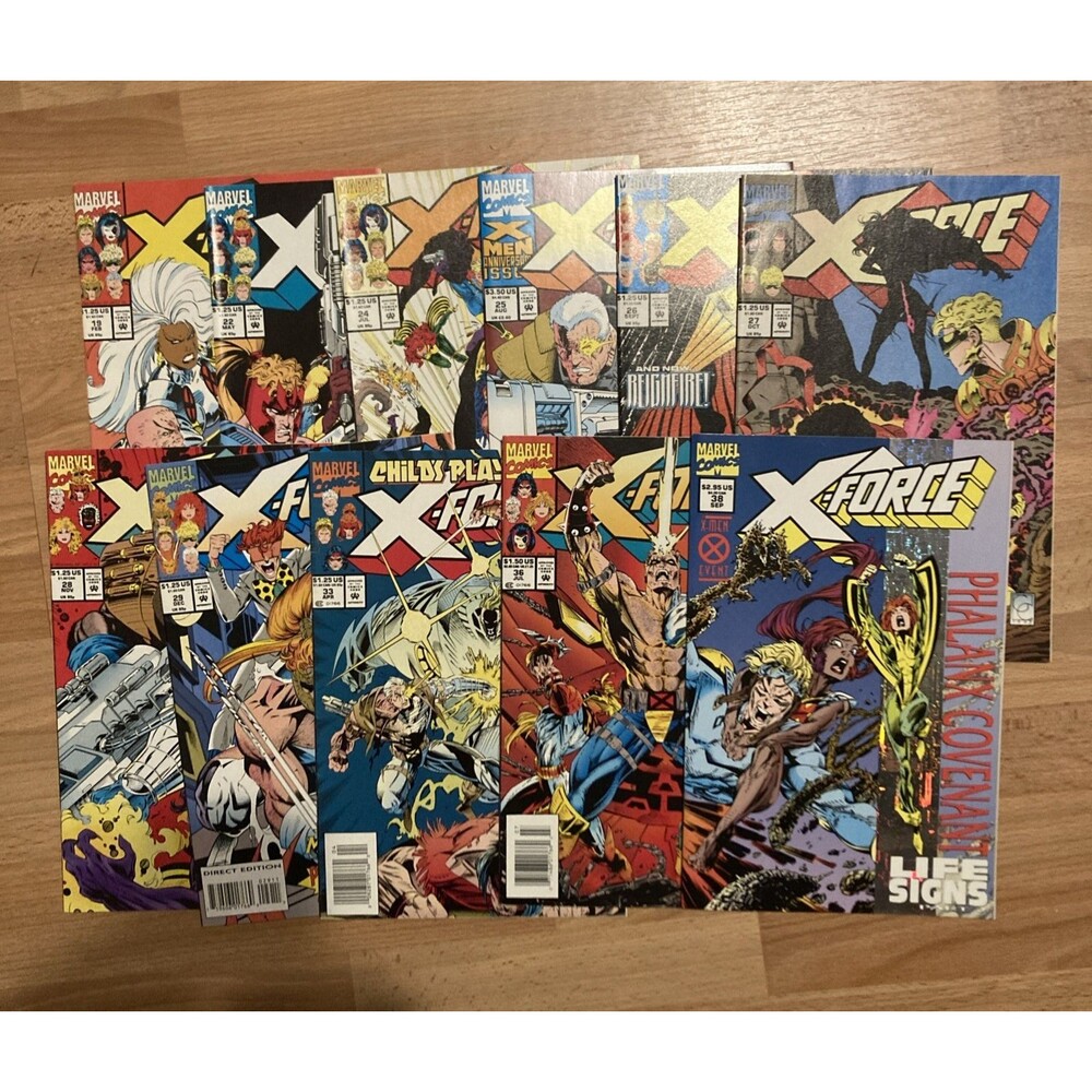 X-Force: Assorted, No. 19, 22, 24-29, 33, 36, & 38. Marvel Comics (1993-94)